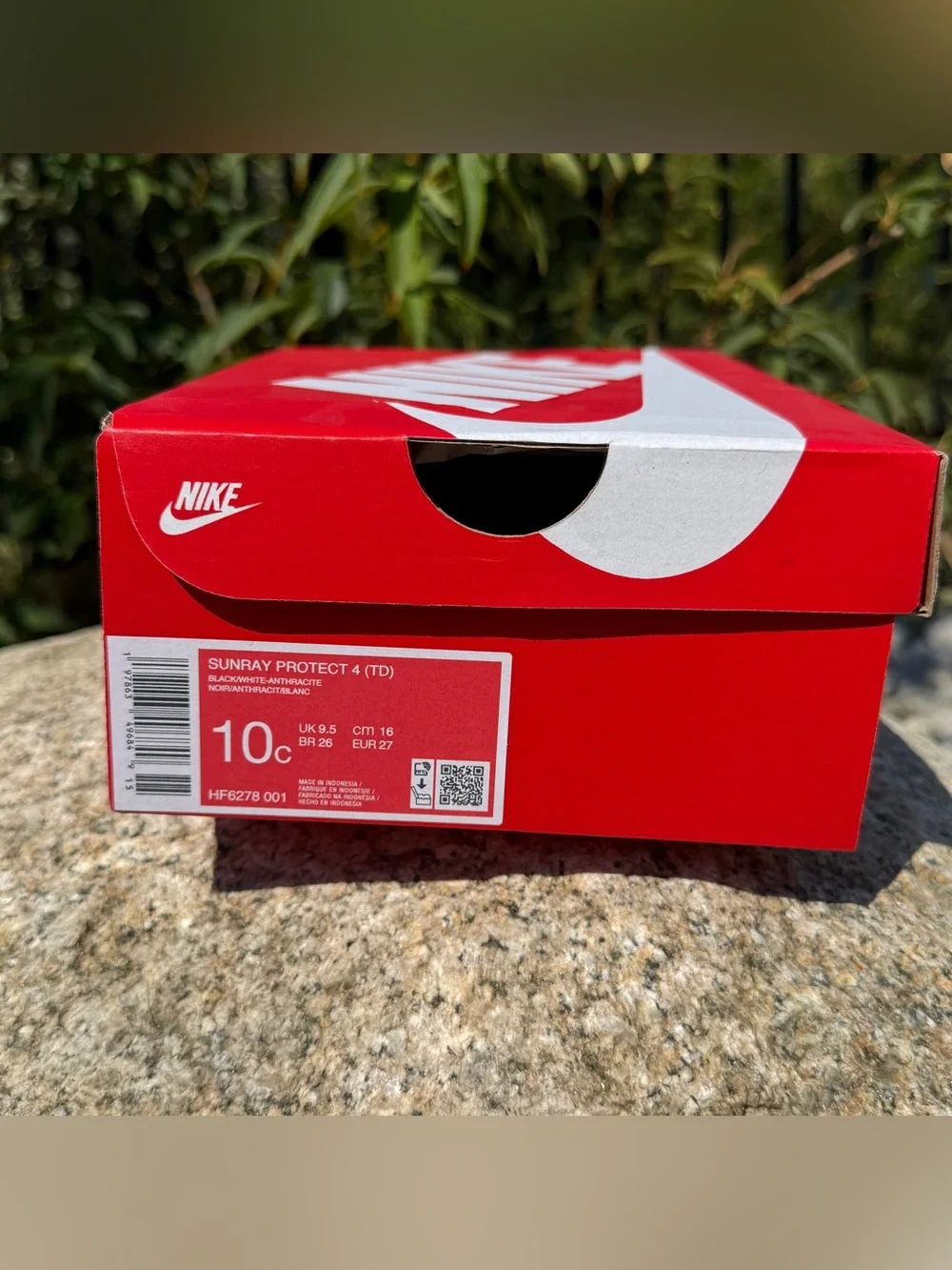 Nike Sunray Protect 4 TD Boys Girls 10C Black Water Sandals NWT HF6278-001 Comfy